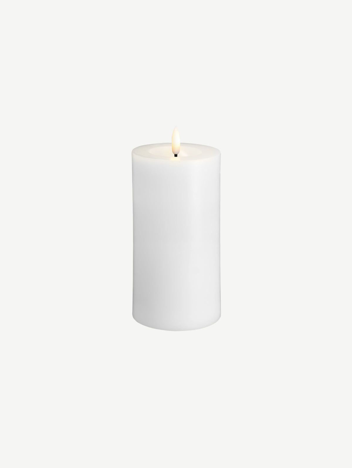 LED-Stumpenkerze - White