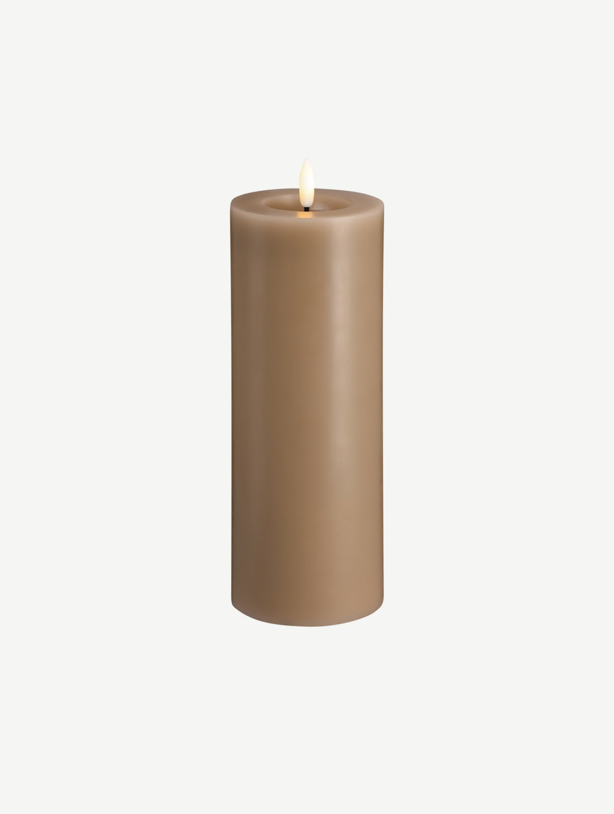 LED-Stumpenkerze - Sand