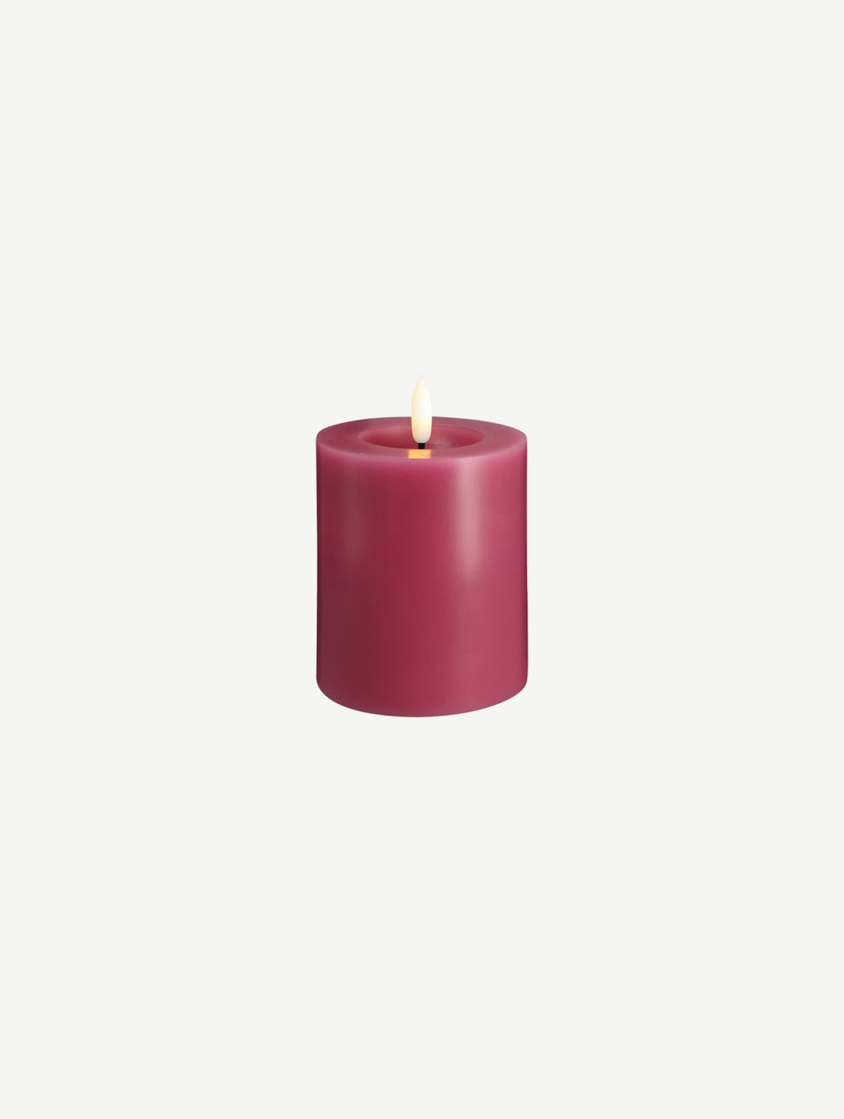 LED-Stumpenkerze - Vintage Rose