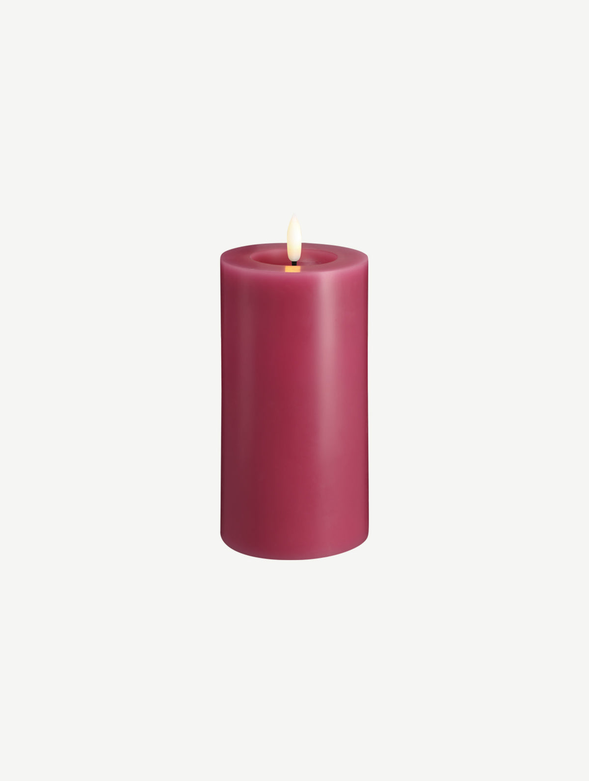 LED-Stumpenkerze - Vintage Rose