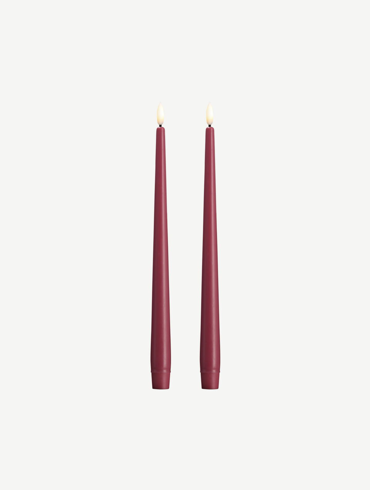 LED-Stabkerzen 2er-Set - Vintage Rose