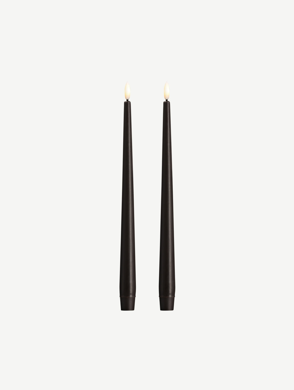 LED-Stabkerzen 2er-Set - Charcoal