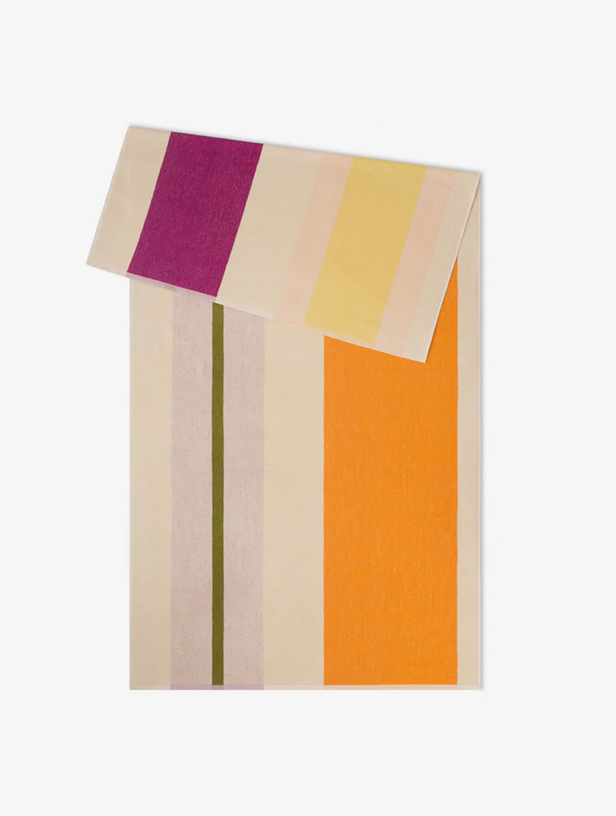 Sauna- und Strandtuch - 90x180 - Yellow Fuchsia Orange Olive
