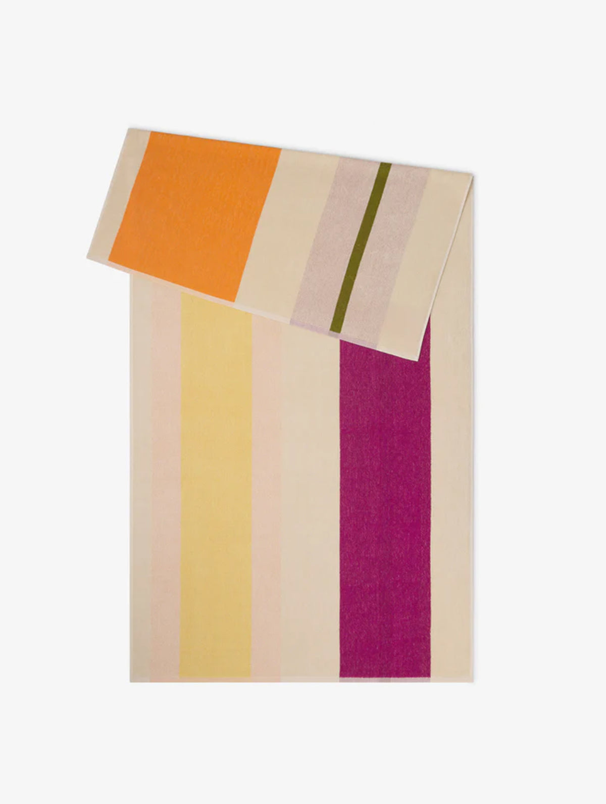 Sauna- und Strandtuch - 90x180 - Yellow Fuchsia Orange Olive
