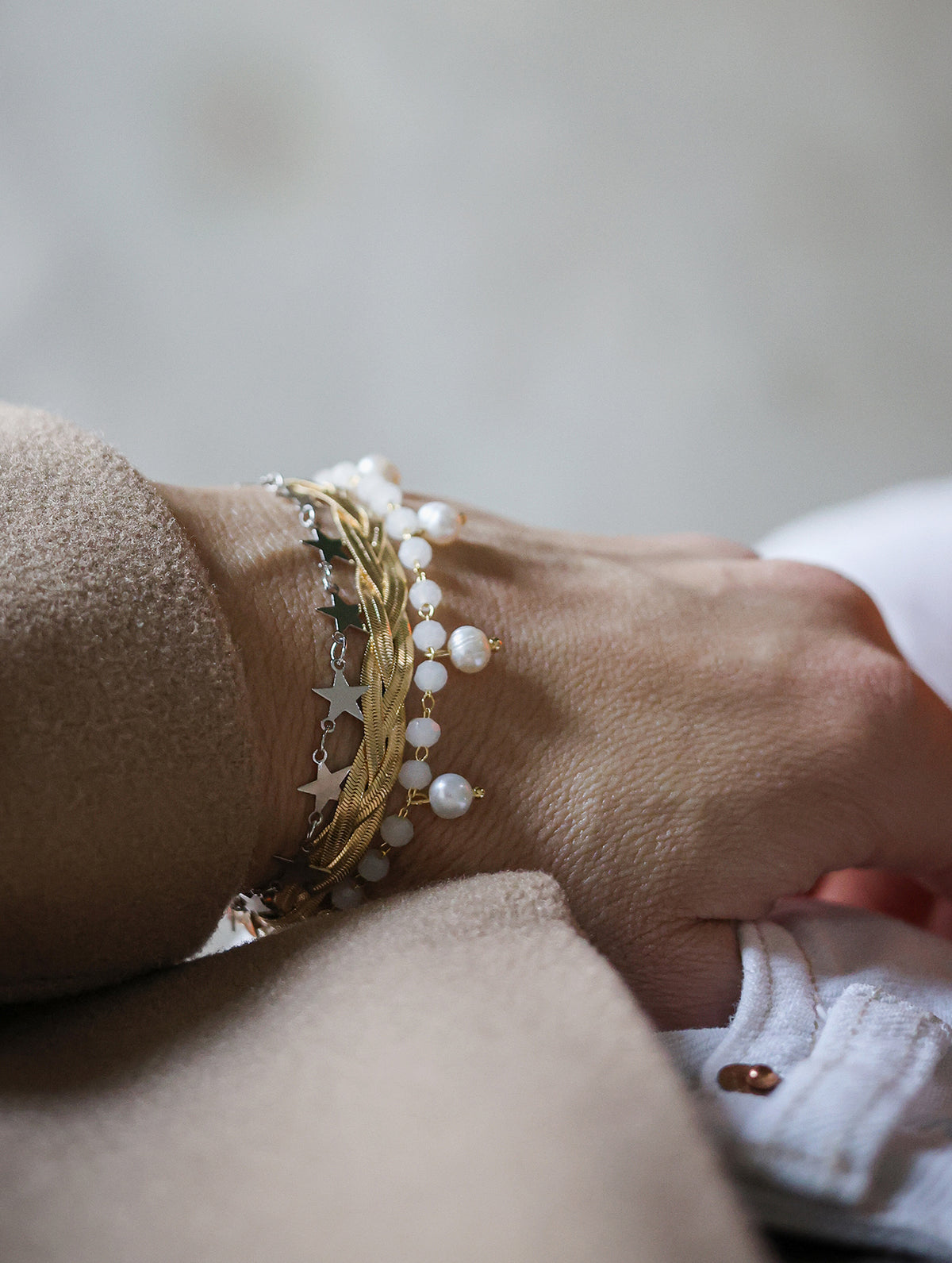 Bracelet "Stars" - Rhodium